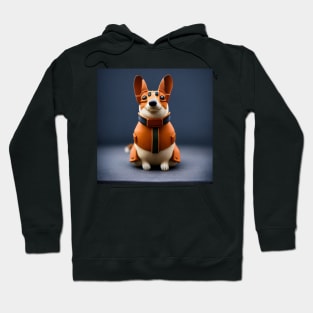 Corgi as a WW2 Pilot Hoodie